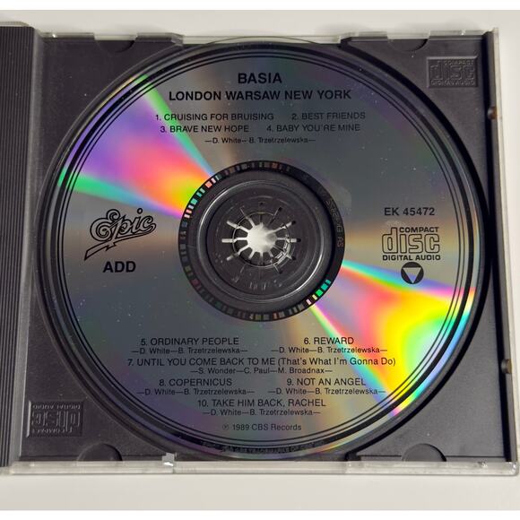 Basia – London Warsaw New York (1989) CD | Epic Records | Jazz Pop Vocal Album - Picture 4 of 7